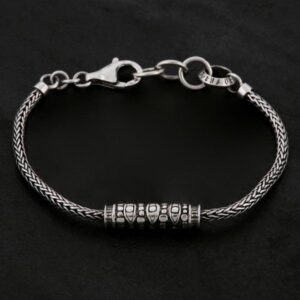 Geo-001 - Sterling Silver Bracelet