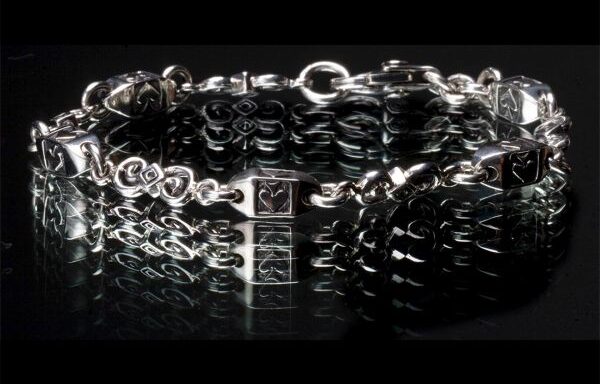 Ace of Spades – Sterling Silver Bracelet
