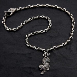 Tiger - Sterling Silver Necklace