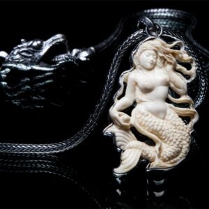 Mermaid - Sterling Silver Bone Necklace