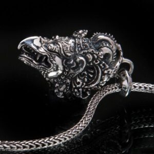 Garuda Head - Sterling Silver Pendant