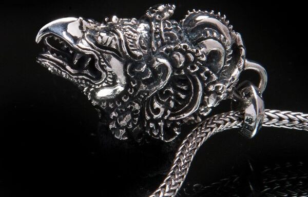 Garuda Head – Sterling Silver Pendant