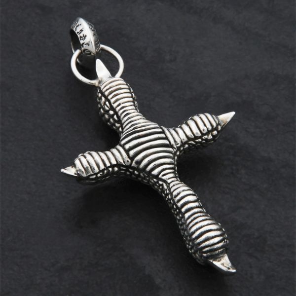 Cross and Claws - Sterling Silver Pendant - Image 3