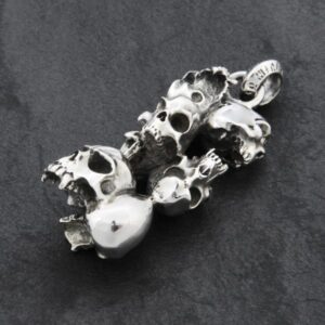 7 Skulls - Sterling Silver Pendant