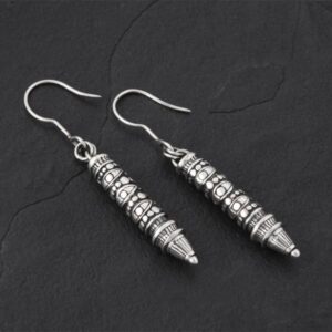 Geo-001 - Sterling Silver Drop Earrings