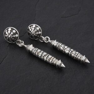 Geo-001 - Sterling Silver Post Earrings