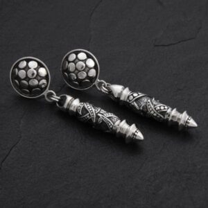 Geo-003 - Sterling Silver Post Earrings