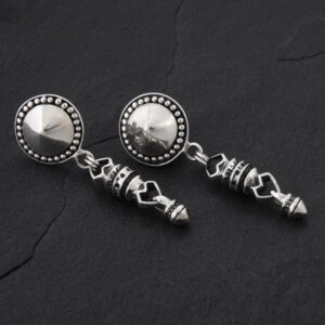 Geo-009 - Sterling Silver Post Earrings