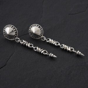 Geo-010 - Sterling Silver Post Earrings