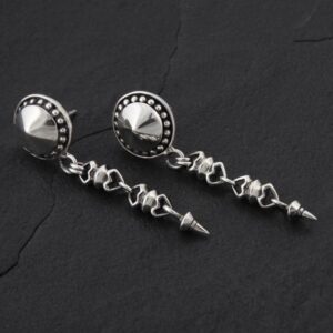 Geo-011 - Sterling Silver Post Earrings