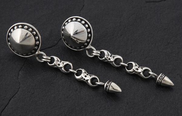 Geo-012 – Sterling Silver Post Earrings