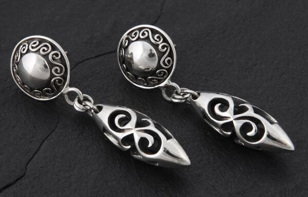 Geo-013 – Sterling Silver Post Earrings