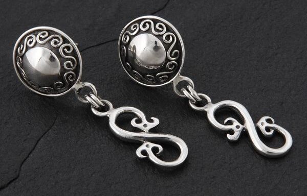 Geo-015 – Sterling Silver Post Earrings
