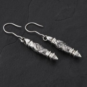 Geo-003 - Sterling Silver Drop Earrings
