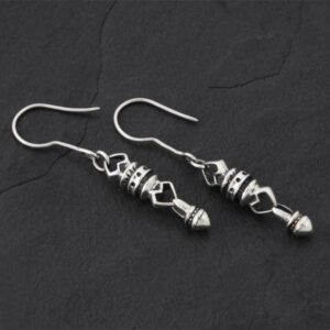 Geo-009 - Sterling Silver Drop Earrings