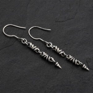 Geo-010 - Sterling Silver Drop Earrings