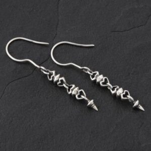Geo-011 - Sterling Silver Drop Earrings