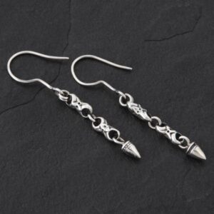 Geo-012 - Sterling Silver Drop Earrings