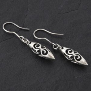 Geo-013 - Sterling Silver Drop Earrings