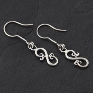Geo-015 - Sterling Silver Drop Earrings
