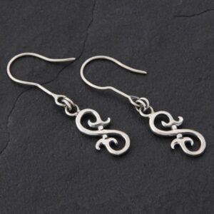Geo-016 - Sterling Silver Drop Earrings