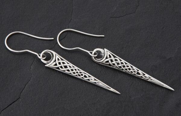 Celtic – Sterling Silver Drop Earrings