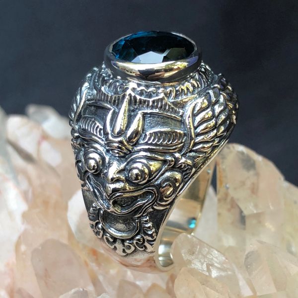 Garuda - London Blue Topaz Sterling Silver Ring