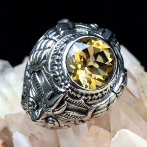 Garuda - Citrine Sterling Silver Ring