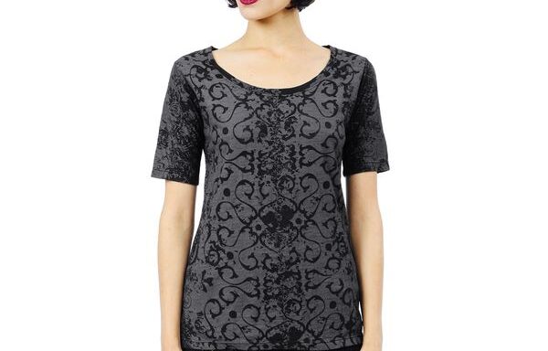 Adelaide Top Short Sleeves – Black Dragon