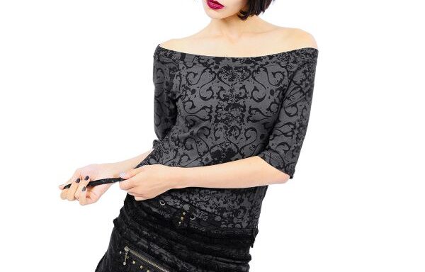 Bianca Top Short Sleeves – Black Dragon
