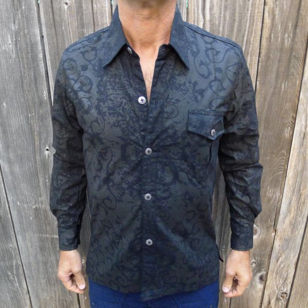 Ceremonial Dragon - Long Sleeve Shirt - Black - Image 3