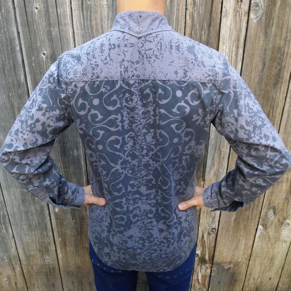 Ceremonial Dragon - Long Sleeve Shirt - Grey - Image 3