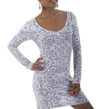 Dress 05 – White Dragon Long Sleeve Dress