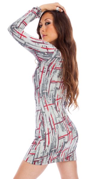 Dress 12 - Katana Ruched Bodice Mini Dress - Image 3