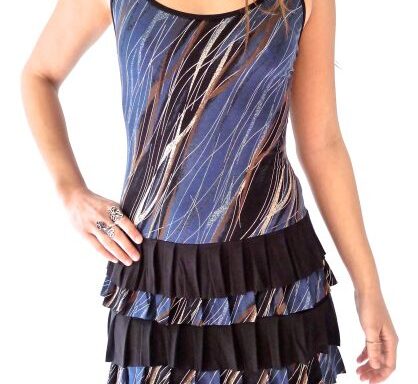Dress 08 – Ocean Rain Ruffle Dress