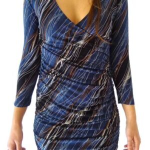 Dress 12 - Ocean Rain Ruched Bodice Mini Dress