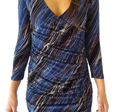 Dress 12 – Ocean Rain Ruched Bodice Mini Dress